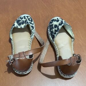 Old West Leopard Print and Brown Sandals